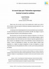 Research paper thumbnail of Un nouvel enjeu pour l'intervention ergonomique : favoriser le travail en confiance