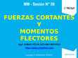 Research paper thumbnail of * FUERZAS CORTANTES Y MOMENTOS FLECTORES