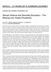 Research paper thumbnail of Sexual Violence and Sexuality Education – The Missing Link