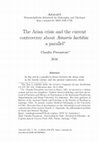 Research paper thumbnail of The Arian crisis and the current controversy about Amoris laetitia: a parallel