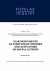 Research paper thumbnail of WAR MONUMENTS AS VEHICLES OF MEMORY AND ACTIVATORS OF SOCIAL ACTIONS