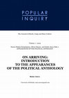 Research paper thumbnail of ON ARRIVING: INTRODUCTION TO THE APPEARANCES OF THE POLITICAL ANTHOLOGY