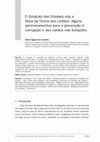 Research paper thumbnail of O Estatuto das Estatais sob a ótica da Teoria dos Leilões: alguns aprimoramentos para a prevenção à corrupção e aos cartéis nas licitações