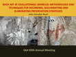 Research paper thumbnail of ROCK ART AT CHALCATZINGO, MORELOS: METHODOLOGY AND TECHNIQUES FOR RECORDING, DOCUMENTING AND ELABORATING PRESERVATION STRATEGIES SAA 83th Annual Meeting