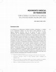 Research paper thumbnail of MOVIMIENTO SINDICAL EN TRANSICIÓN