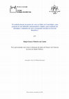 Research paper thumbnail of O estabelecimento de pontos de corte no Índice de Conicidade, como proposta de um indicador antropométrico simples, para avaliação da obesidade e estimativa do risco coronariano elevado no Exército Brasileiro