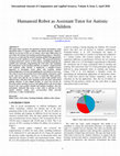 Research paper thumbnail of Humanoid Robot as Assistant Tutor for Autistic Children20200602 91507 cf7eia