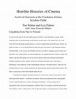 Research paper thumbnail of Horrible Histories of Cinema Archival Outreach at the Fondation Jérôme Seydoux-Pathé