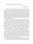 Research paper thumbnail of Pequeno gesto: ensaio em torno da experiência ordinária