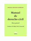 Research paper thumbnail of MARCELO RICARDO ROITBARG Manual de derecho civil Parte general Conforme al Código Civil y Comercial ASTREA