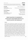 Research paper thumbnail of ANAFORA From Tradition to Modernity Ninas Quest for Hybrid Identity in Manju Kapurs The Immigrant20200603 67404 fm3ewy