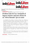 Research paper thumbnail of El último bulo de Vox: manipular el ingreso mínimo vital para alertar de un "efecto llamada" que no existe