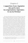 Research paper thumbnail of L’apparition d’une régulation des partis dans les organisations régionales : le cas du Parlasur