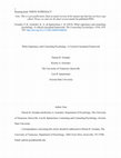 Research paper thumbnail of White Supremacy and Counseling Psychology: A Critical-Conceptual Framework