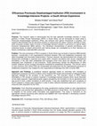 Research paper thumbnail of Efficacious Previously Disadvantaged Institution (PDI) Involvement in Knowledge-Intensive Projects -a South African Experience