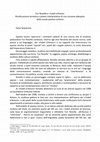 Research paper thumbnail of Turi Rovella e i Fedeli d'Amore. Ricollocazione tematica e ipotesi interpretativa di una canzone adespota  della scuola poetica siciliana