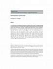 Research paper thumbnail of Special Issue Democracy and Financial Order — Legal Perspectives: Rational Choice and Its Limits