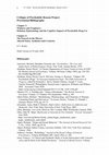 Research paper thumbnail of Critique of Psychedelic Reason, Chapters 3 and 4, Working Bibliography