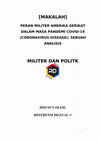 Research paper thumbnail of [Militer dan Politik] Makalah - Peran Militer Amerika Serikat dalam Masa Pandemi COVID-19