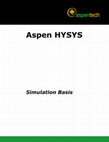 Research paper thumbnail of Aspen HYSYS Simulation Basis