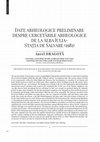 Research paper thumbnail of Date arheologice preliminare despre cercetările arheologice de la Alba Iulia- Stația de Salvare (1981) /Preliminary Archaeological Data Regarding the Archaeological Research from Alba Iulia-Stația de Salvare (1981). Transilvania 5/2020, p. 80-89.