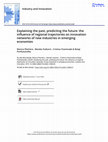 Research paper thumbnail of Explaining the past, predicting the future: The influence of regional trajectories on innovation networks of new industries in emerging economies