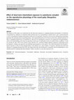 Research paper thumbnail of Effect of short-term intermittent exposure to waterborne estradiol on the reproductive physiology of the round goby (Neogobius melanostomus