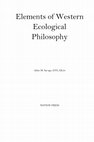 Research paper thumbnail of ELEMENTS OF WESTERN ECOLOGICAL PHILOSOPHY