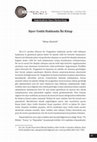 Research paper thumbnail of Siyer Usûlü Hakkında İki Kitap