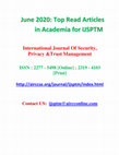 Research paper thumbnail of June 2020- Top read articles in academia for IJSPTM