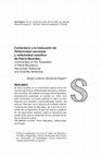 Research paper thumbnail of Comentario y traducción de Reflexividad narcisista y reflexividad científica de Pierre Bourdieu Commentary and Translation of Pierre Bourdieu's Narcissistic Reflexivity and Scientific Reflexivity