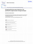 Research paper thumbnail of Energizing Mid-East water diplomacy: The potential for regional water-energy exchanges