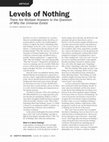 Research paper thumbnail of Levels of Nothing Robert Lawrence Kuhn Skeptic magazine