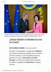 Research paper thumbnail of ¿Hacia dónde va Moldavia tras su crisis?