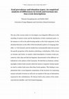 Research paper thumbnail of Goal prevalence and situation types: An empirical analysis of differences in Greek and German motion event descriptions