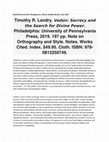 Research paper thumbnail of Vodun Secrecy 2020 book review ASR Montgomery