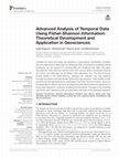 Research paper thumbnail of Advanced Analysis of Temporal Data Using Fisher-Shannon Information: Theoretical Development and Application in Geosciences