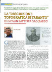 Research paper thumbnail of Daniele Pisani Lo Jonio n.148, 2020, Taranto - La "Descrizione topografica di Taranto" di Giovan Battista Gagliardo