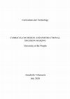 Research paper thumbnail of Curriculum and Technology