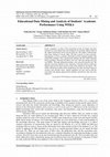 Research paper thumbnail of Educational Data Mining and Analysis of Students' Academic Performance Using WEKA