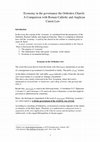 Research paper thumbnail of Economy in the governance the Orthodox Church: A Comparison with Roman Catholic and Anglican Canon Law