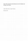 Research paper thumbnail of Ghana's Policy Approach towards addressing Corona Virus Pandemic and its Impact on the economy