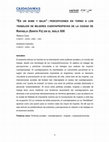 Research paper thumbnail of "ES UN SUBE Y BAJA" : percepciones en torno a los trabajos de mujeres cuentapropistas de la ciudad de Rafaela (Santa Fe) en el siglo XXI