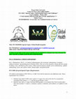 Research paper thumbnail of PCS 2010 Syllabus Global Health Win 2021 4000 level