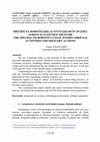 Research paper thumbnail of SPECIFICUL ROBOTIZĂRII ACTIVITĂŢILOR ÎN SPAŢIUL AERIAN ŞI ACŢIUNILE MILITARE THE SPECIFIC OF ROBOTICS USAGE WITHIN AIRSPACE ACTIVITIES AND MILITARY ACTIONS