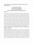 Research paper thumbnail of A Study of Effectiveness of Communication System In Scheduled Urban Co-operative Banks Of Kalyan City