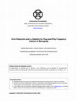 Research paper thumbnail of Kron Reduction and L 2 -Stability for Plug-and-Play Frequency Control of Microgrids Kron Reduction and L 2 -Stability for Plug-and-Play Frequency Control of Microgrids