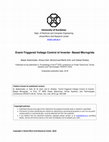 Research paper thumbnail of Event-Triggered Voltage Control of Inverter-Based Microgrids Qobad Shafiee