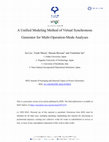 Research paper thumbnail of A Unified Modeling Method of Virtual Synchronous Generator for Multi-Operation-Mode Analyses