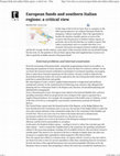 Research paper thumbnail of European funds and southern Italian regions: a critical view - Telos